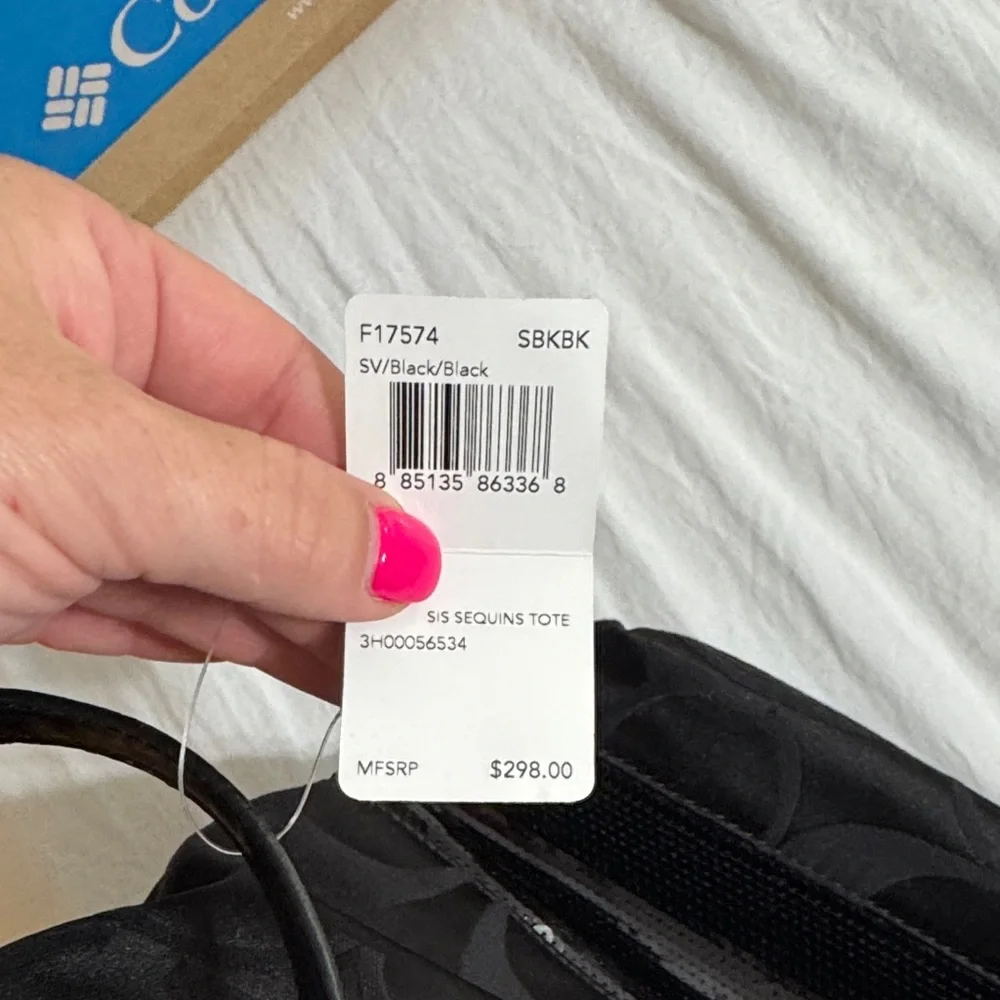 Coach Black Signature Tote Bag